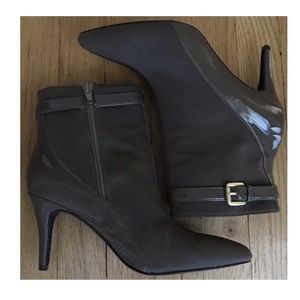 High Heel Buckle Dress Bootie